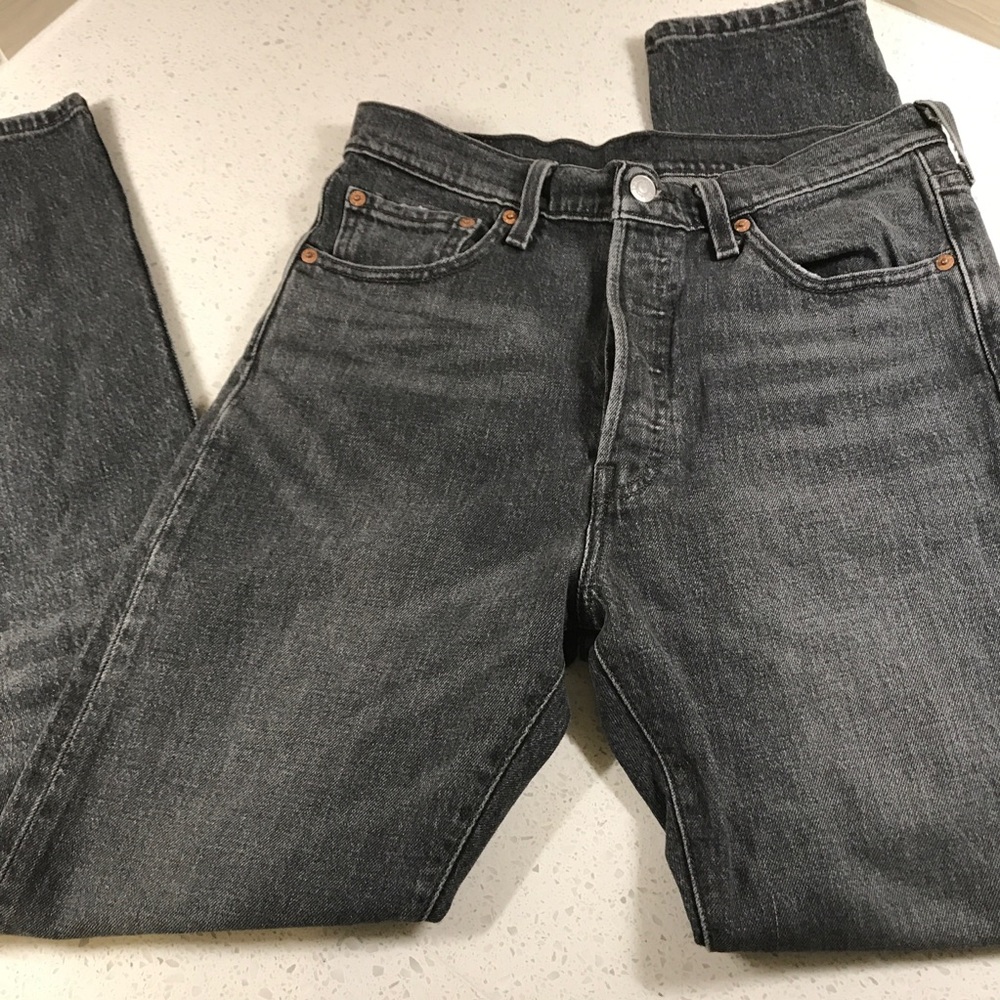 Levi's 501 CT Women's Cropped Jeans Coal Black